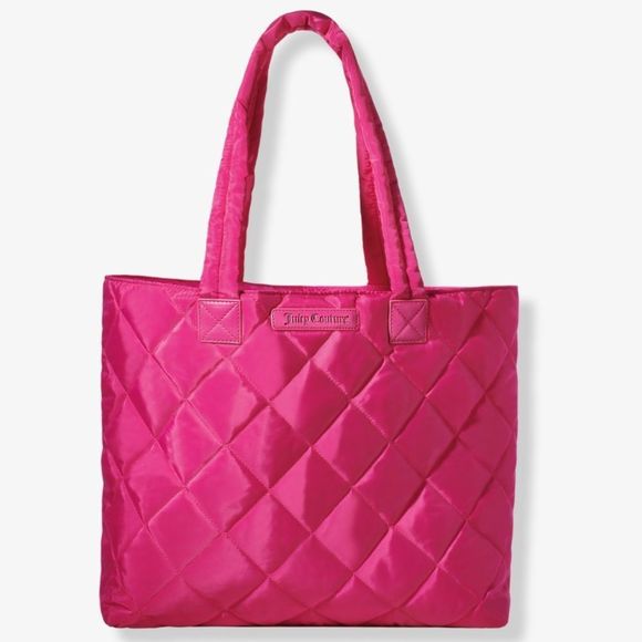 Juicy Couture Handbags - JUICY COUTURE PINK PUFFY TOTE BAG